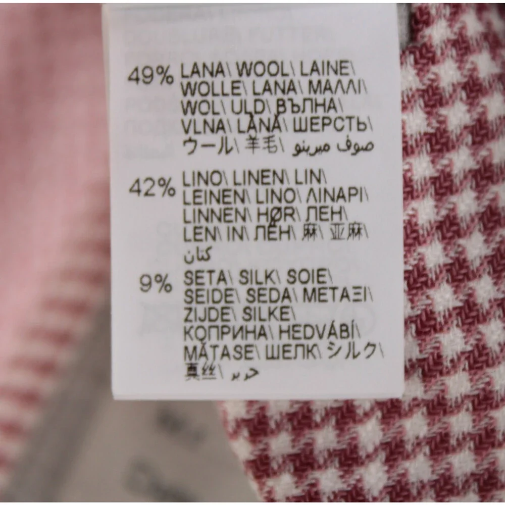Brunello Cucinelli NWT Wool Blend Sport Coat Size 50 (40 US) In Burgundy & White